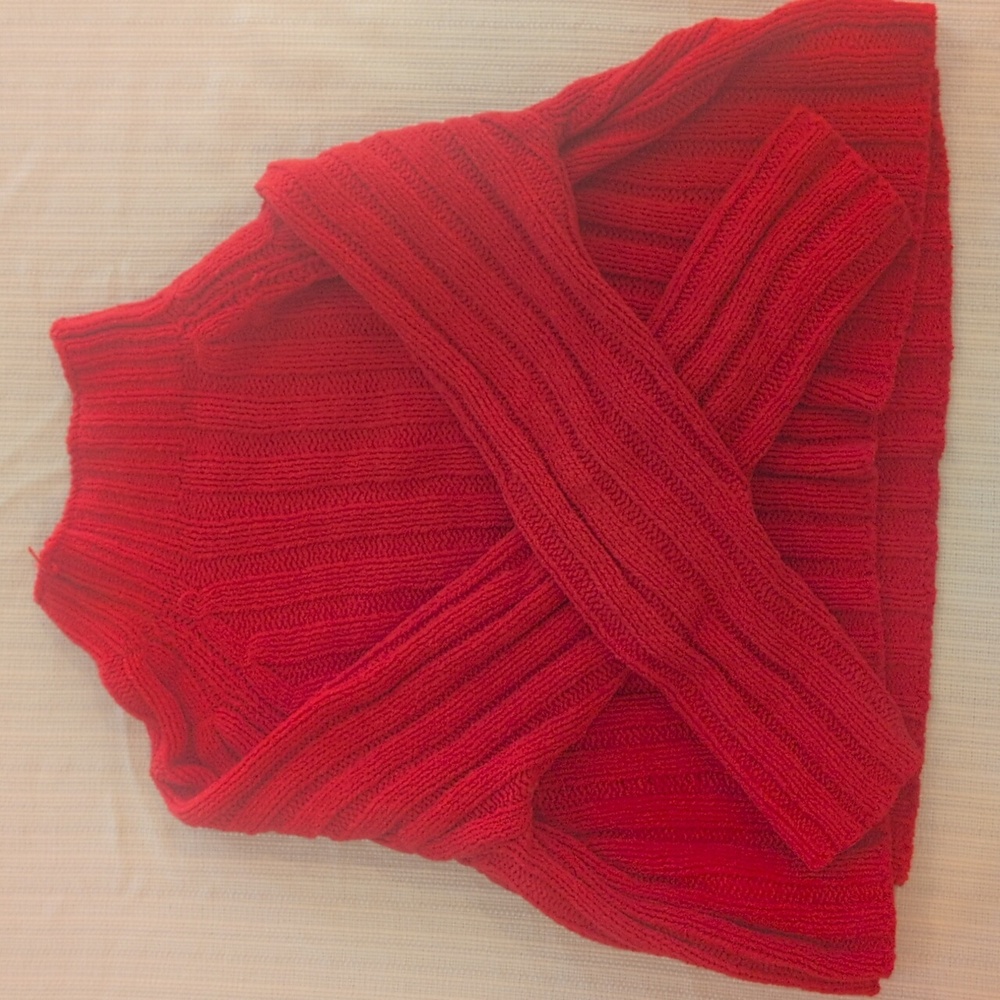 American Eagle Outfitters Vibrant Red Turtleneck Sweater